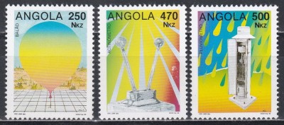 Angola 1993 - Ziua Mondială a Meteorologiei - Instrumente Meteorologice, MNH foto