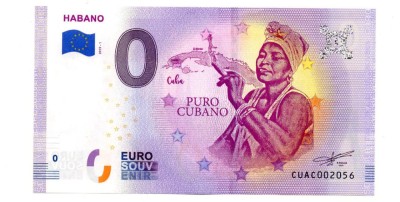 CUBA 2019 0 EURO SOUVENIR, UNC foto