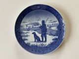 Farfurie portelan danez ROYAL COPENHAGEN, anul 1977, Podul Immervad, Farfurii