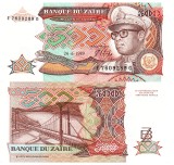 Zair 500 Zaires 1989 P-34 UNC