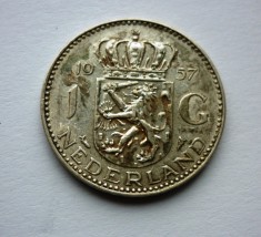 1 Gulden 1957 Olanda foto