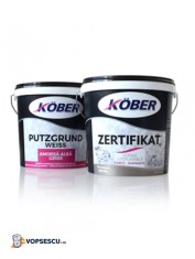 Vopsea superlavabila, interior, Kober Zertifikat Pereti cu Diamante, alba, 8.5 L + amorsa Putzgrund Weiss G8105 8.5 L + pigmenti culoare foto