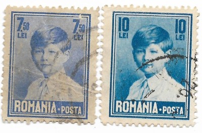 Romania - Uzuale &amp;quot;Mihai&amp;quot; - format mic, 1930 - valori obliterate foto