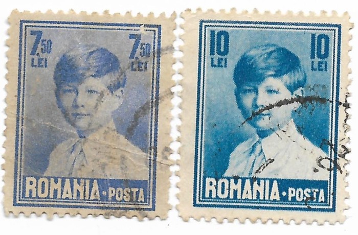 Romania - Uzuale &quot;Mihai&quot; - format mic, 1930 - valori obliterate