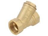 Filtru oblic alamă IBO KAT00383 cu plasă, 1 - 15&divide;120&deg;C