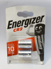 Set 2 baterii litiu Energizer CR2 3V - sigilate - expira 12-2029 foto