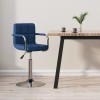 VidaXL Scaun de bar, albastru, material textil