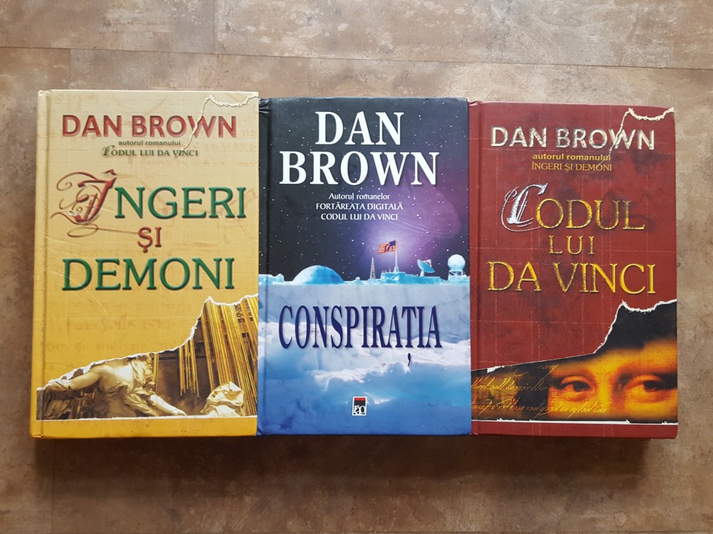 DAN BROWN - INGERI SI DEMONI - CONSPIRATIA - CODUL LUI DA VINCI | Okazii.ro