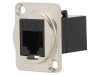 Conector RJ45 8P8C Cat 5e CLIFF CP30220M Metal Montare Panou