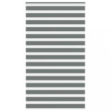 vidaXL Jaluzea tip zebra gri &icirc;nchis lățime țesătură 115,9 cm poliester