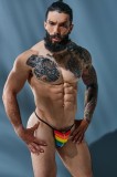 C4M Gstring Curcubeu-L