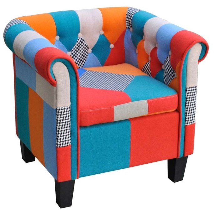 Fotoliu cu model Patchwork, material textil