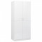 Șifonier, alb extralucios, 80x52x180 cm, PAL