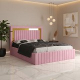 Pat Tapitat Loris Roz Catifea Premium ✅Materiale de calitate