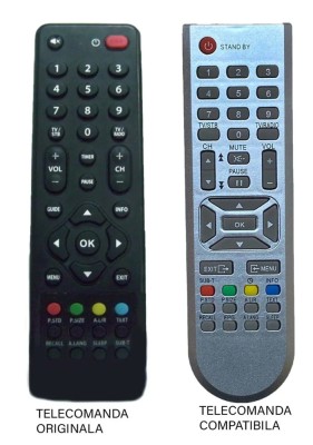 Telecomanda reciever FOCUS SAT compatibil cu originalul (188-1) foto