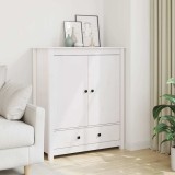 vidaXL Servantă, alb, 83x41,5x100 cm, lemn masiv de pin