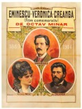Eminescu, Veronica, Creanga, Afisul filmului documentar, 1914. Primul documentar cinematografic despre viata lui Mihai Eminescu