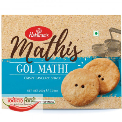 Haldiram&amp;#039;s Gol Mathi (Snacks Crocant&amp;nbsp; Gol Mathi) 200g foto