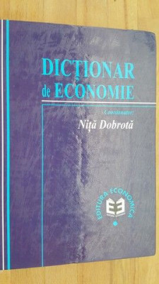 Dictionar de economie- Nita Dobrota foto