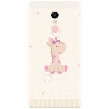 Husa silicon pentru Xiaomi Redmi Note 4, Giraffe Cute