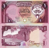 Kuwait 1 Dinar 1980-91 UNC Bancnota Necirculata Asia