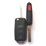 Carcasa cheie briceag ,after market,compatibila cu Audi A8 3+1 buton de panica,fara logo
