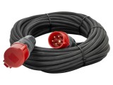 Prelungitor alimentare KERG 5x1,5mm2 30m 16A cu 1 priză negru