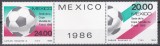 Mexic 1984 - Campionatul Mondial de Fotbal - Mexic 1986, Serie cu Vinietă, MNH