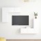 vidaXL Set dulapuri TV, 4 piese, alb, lemn prelucrat 3078689