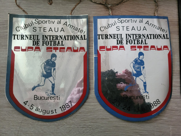 Fanion Steaua turneul international de fotbal 1987 si 1988