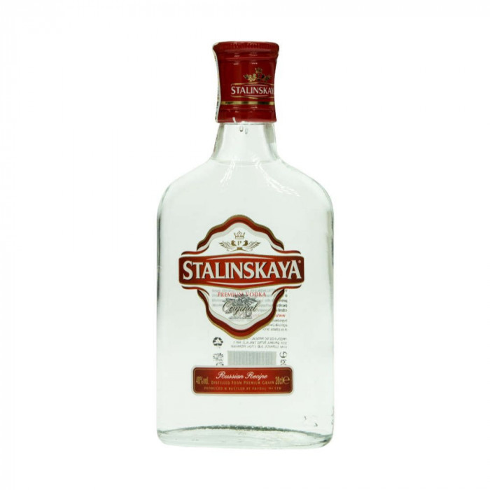 Vodca Stalinskaya, 40% Alcool, 0.2 L, Bauturi Alcoolice, Bautura Spirtoasa, Bauturi Spirtoase, Vodka, Vodca 40% Alcool, Vodca Clasica, Vodca Fara Arom