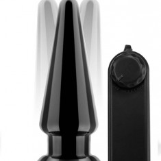 Vibrator Anal Adventures Anal Pleaser, Negru, 10 cm