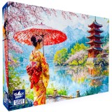 Puzzle Black Sea Primăvara la poalele muntelui Fuji &ndash; 1000 de piese