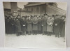 DELEGATIE OFICIALA IN VIZITA LA FABRICA DE PAINE ' HERDAN ' , FOTOGRAFIE MONOCROMA , PE HARTIE MATA , DATATA PE VERSO 1938