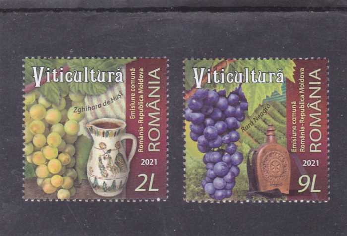 ROMANIA 2021 - VITICULTURA-ROM-MOLDOVA, MNH - LP 2347