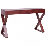 vidaXL Birou de computer, maro, 115x47x77 cm, lemn masiv de mahon