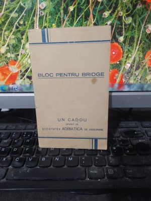 Bloc pentru bridge, un cadou oferit de Societatea Adriatica de asigurare 174 foto