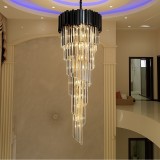 Candelabru din cristal BLOIS Ascendere, negru, 60 cm, 28xE14, &icirc;naltime reglabila