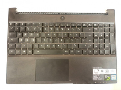 Carcasa superioara cu tastatura Laptop, Gigabyte, AERO 15 15X, 4RKP6508-00002, 4RKP6508-00003-US1, cu iluminare, layout UK, refurbished foto