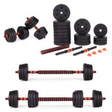 Haltere reglabile 2x20 kg set de haltere 40 kg bar