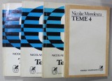 TEME de NICOLAE MANOLESCU , VOLUMELE I - IV , 1971 -1983