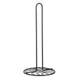 Suport hartie bucatarie, Metal, 29x13 cm, Negru