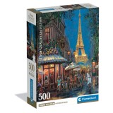 Puzzle Clementoni, Night at the Eiffel Cafe, 500 piese