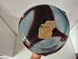 Vază mare - 38 cm &ndash; GUTIN COOP 1966 &ndash; Sticlă Artistică cu Etichetă Originală