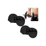 2 perechi de mănuși de antrenament cu putere, cu amortizare pentru tracțiuni, design cu 4 inele, mănuși de fitness pentru bărbați, pentru sală