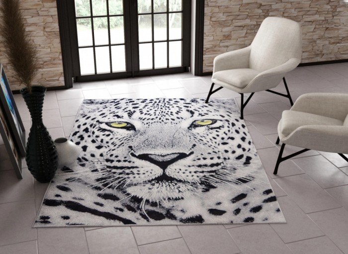 Covor Modern, Kolibri Tigru 11368 , Diferite Dimensiuni, Gri - 120x170 cm