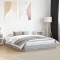 vidaXL Cadru de pat cu lumini LED, gri sonoma, 150x200 cm 3209791