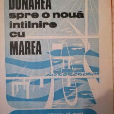 1985 Reclama CANAL DUNAREA - MAREA NEAGRA 24 x 16,5 cm comunism