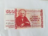 Islanda 500 Kronur 2001, Bancnota Straine Europa, Noua