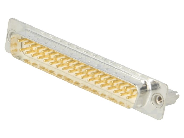 Conector D-Sub 37 pini, soclu, THT